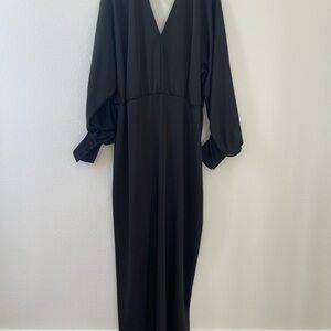 Eloquii Black Long Sleeve Dress